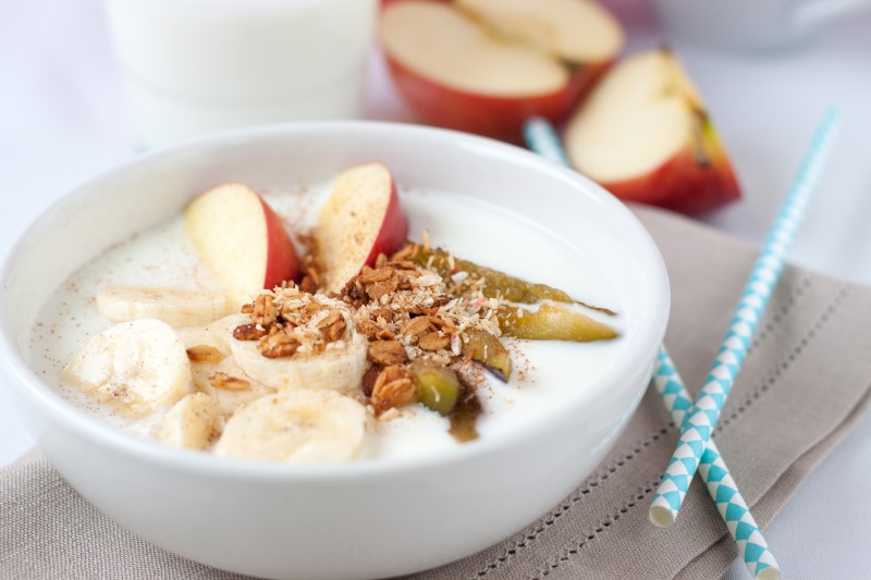 desayuno sano frutas cereales