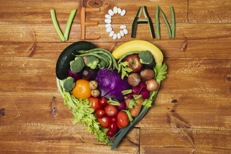 corazón vegano